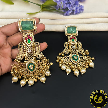 Zoha Statement Fusion Earring - Earring -["Diva Exclusive","Earring","featured","moissanite"] - Divahive