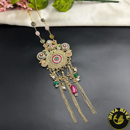 Padmini Moissanite Bridal/Semi Bridal Choker - Necklace -925Silver, Diva Exclusive, featured, Fusion, Necklace - Divahive