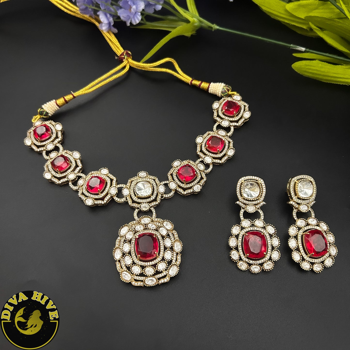 Tamanna Necklace - Earring -925Silver, Diva Exclusive, Earring, featured, Fusion, Silver - Divahive