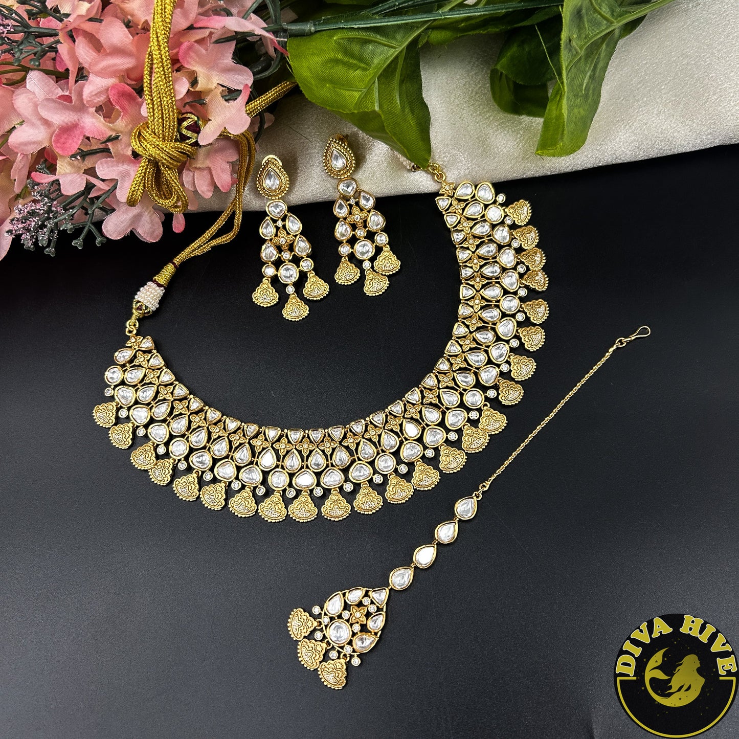 Tamanna Gold Plated Kundan Necklace Set