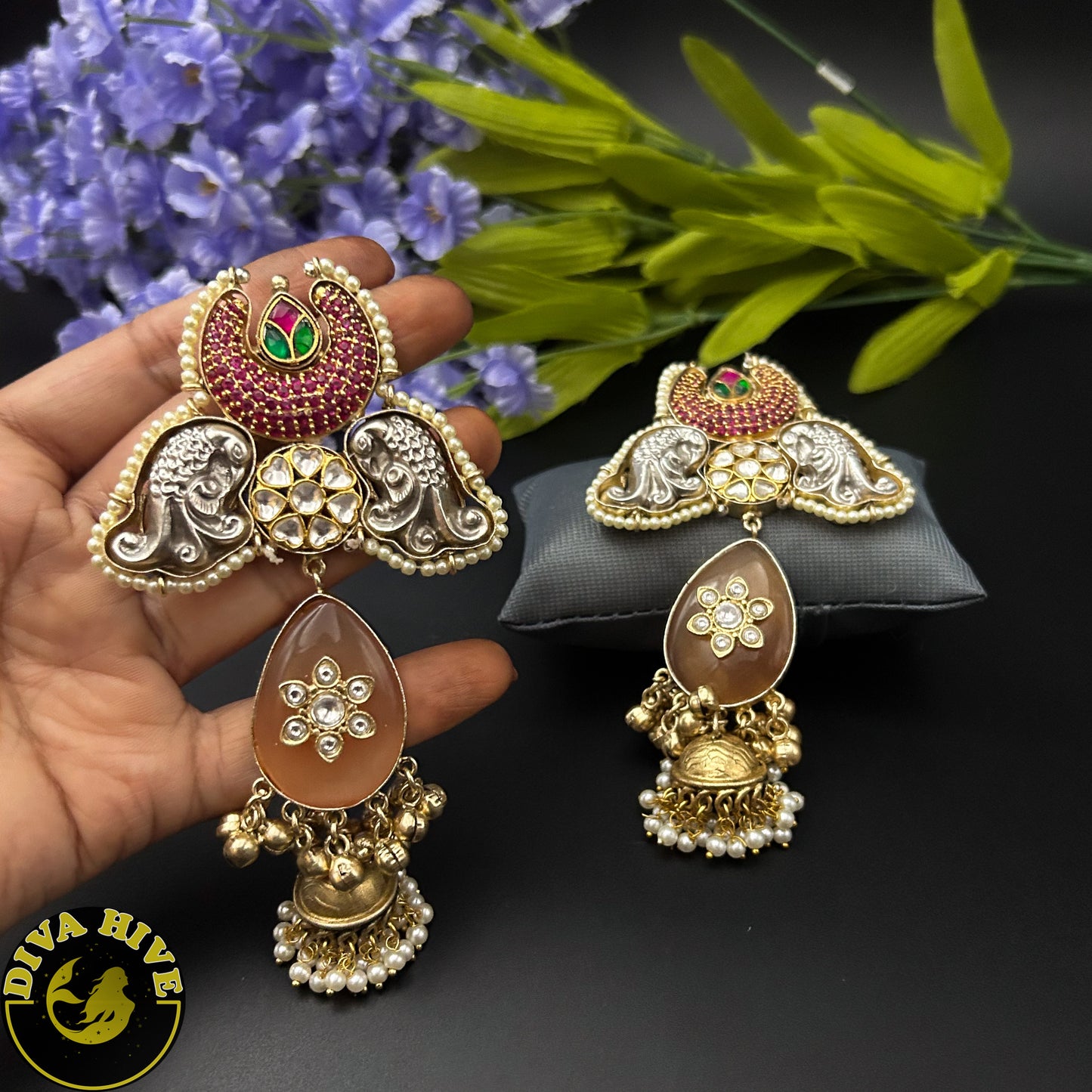 Dera Earring - Earring -925Silver, Diva Exclusive, Earring, featured, Fusion, Silver - Divahive