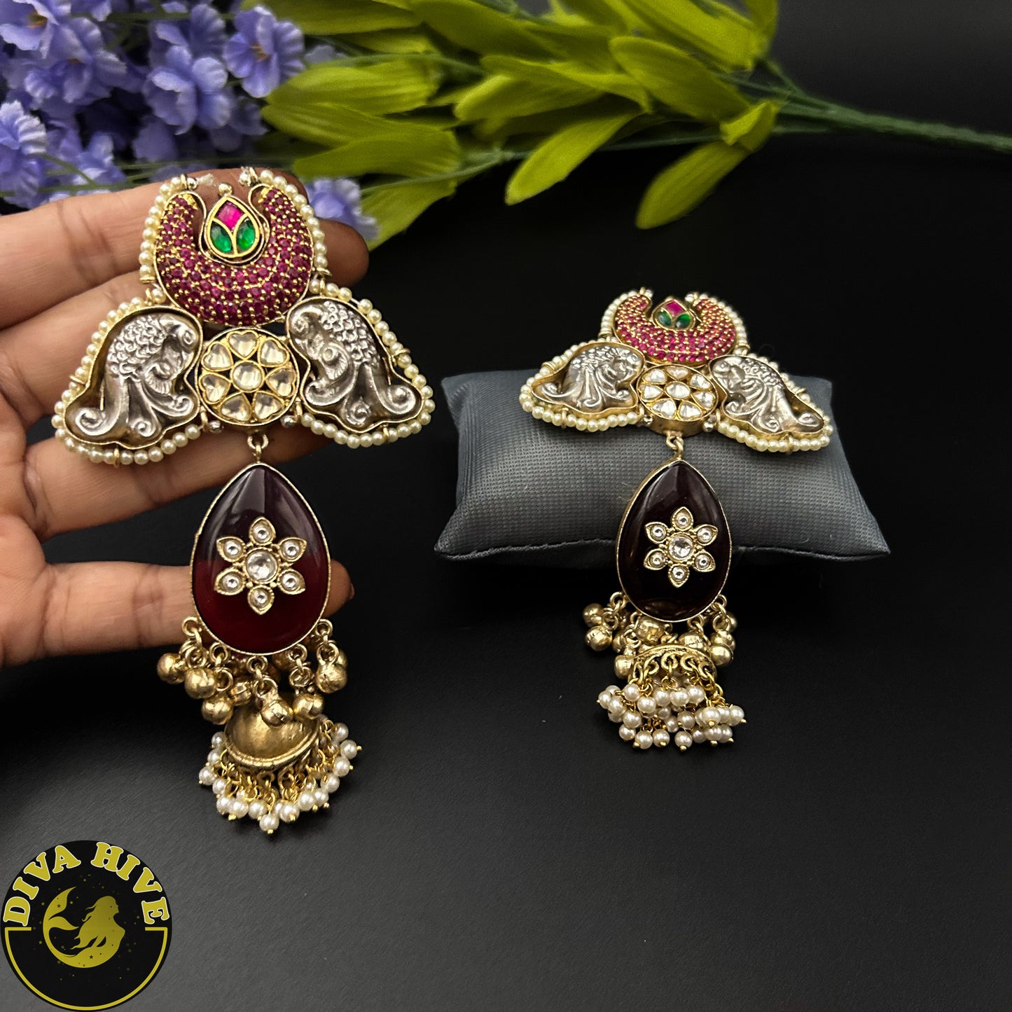 Dera Earring - Earring -925Silver, Diva Exclusive, Earring, featured, Fusion, Silver - Divahive