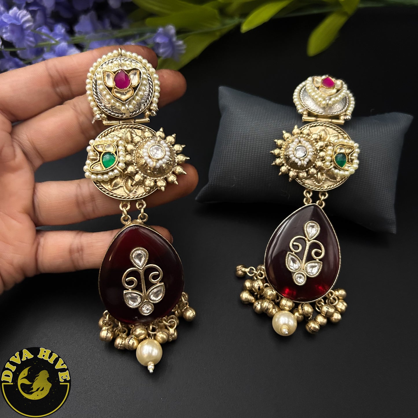 Sneh Earring - Earring -925Silver, Diva Exclusive, Earring, featured, Fusion, Silver - Divahive