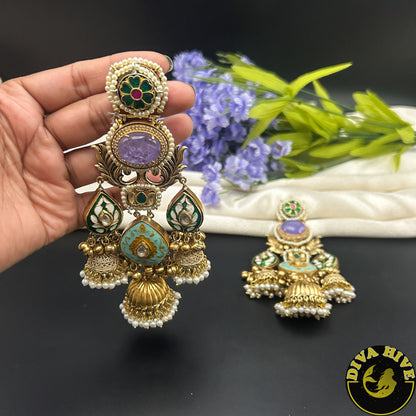 Mugdha Fusion Jhumka Earring