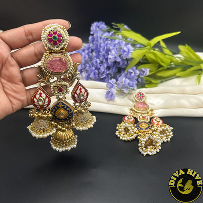 Mugdha Fusion Jhumka Earring