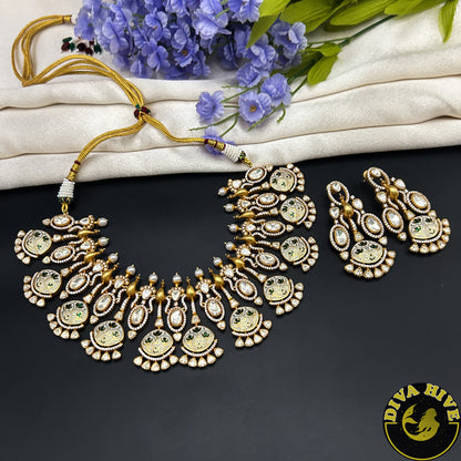 Qala 24K Gold Plated Moissanite Necklace