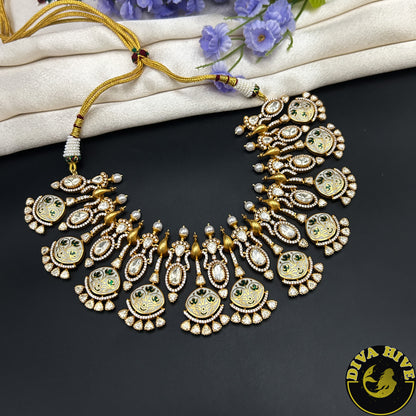 Qala 24K Gold Plated Moissanite Necklace