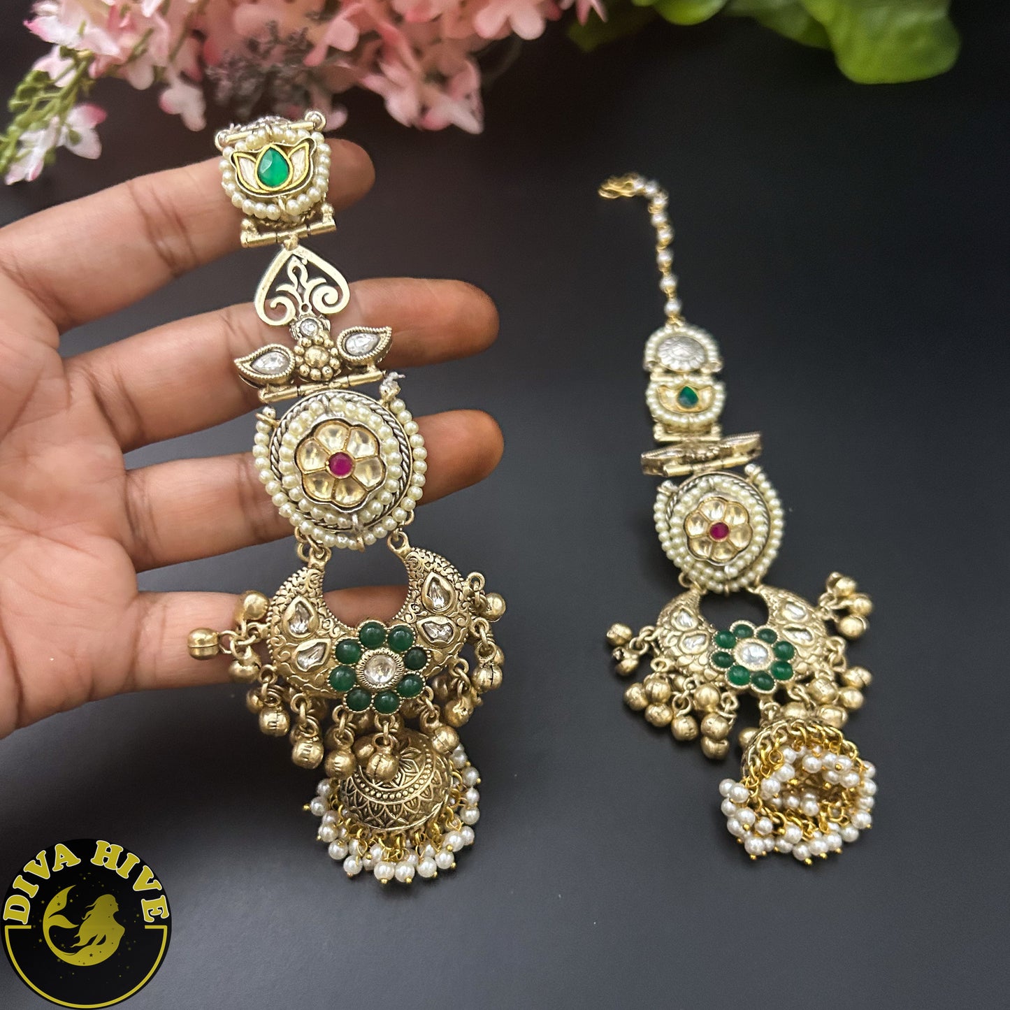 Chaahat Silver Jhumka - Earring -925Silver, Diva Exclusive, Earring, Fusion, Silver - Divahive