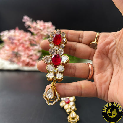 Sneh Moissanite Statement Necklace with Doublet