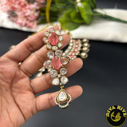 Sneh Moissanite Statement Necklace with Doublet