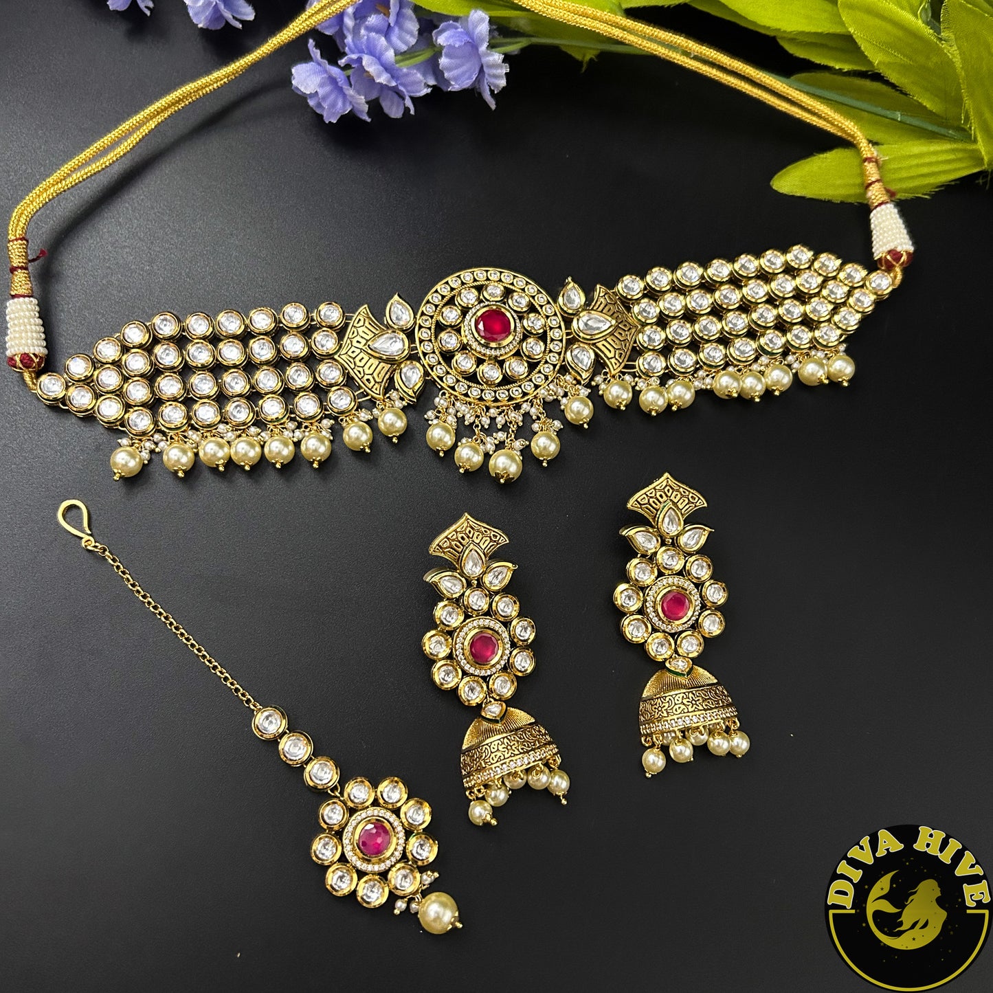 Khwab Necklace - Necklace -925Silver, Choker, Diva Exclusive, featured, Necklace - Divahive