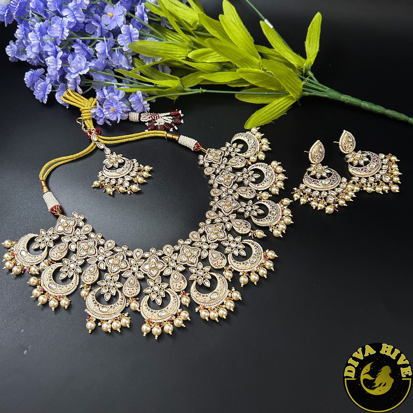 Tamanna Necklace - Necklace -925Silver, Choker, Diva Exclusive, featured, Necklace - Divahive