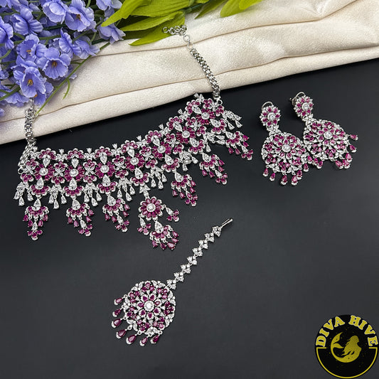 Pashmina AD/CZ  Choker