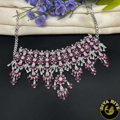 Pashmina AD/CZ  Choker