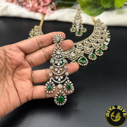 Zeenat AD/CZ  Necklace