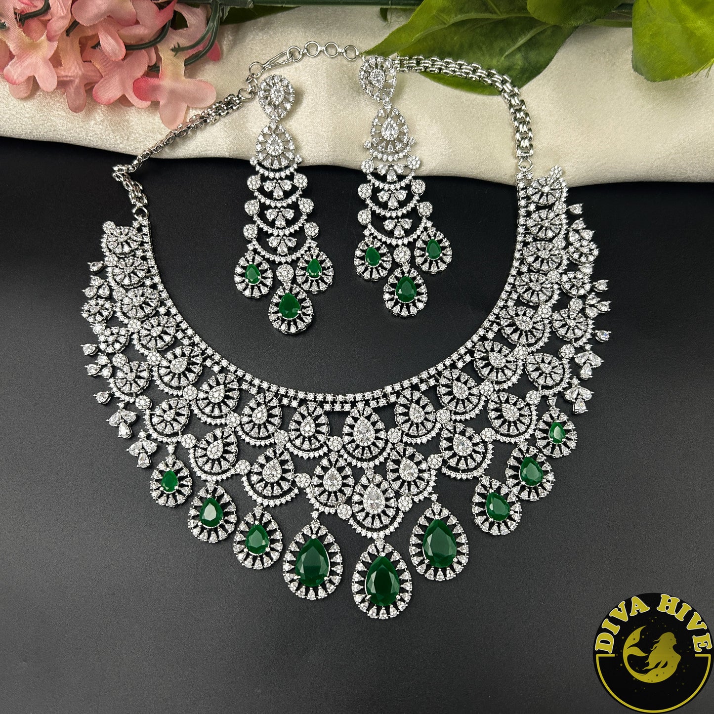 Zeenat AD/CZ  Necklace