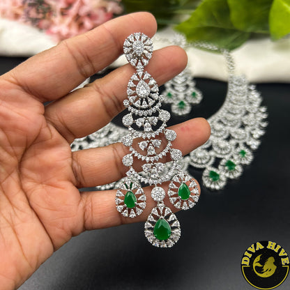 Zeenat AD/CZ  Necklace
