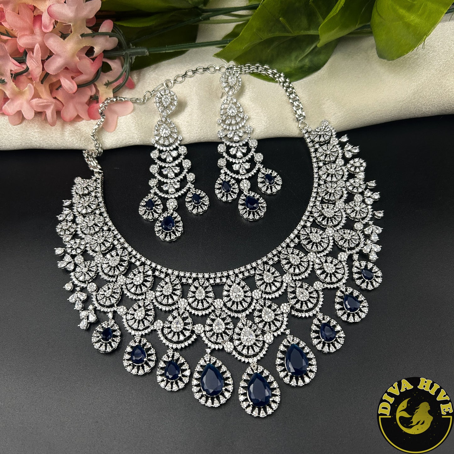 Zeenat AD/CZ  Necklace