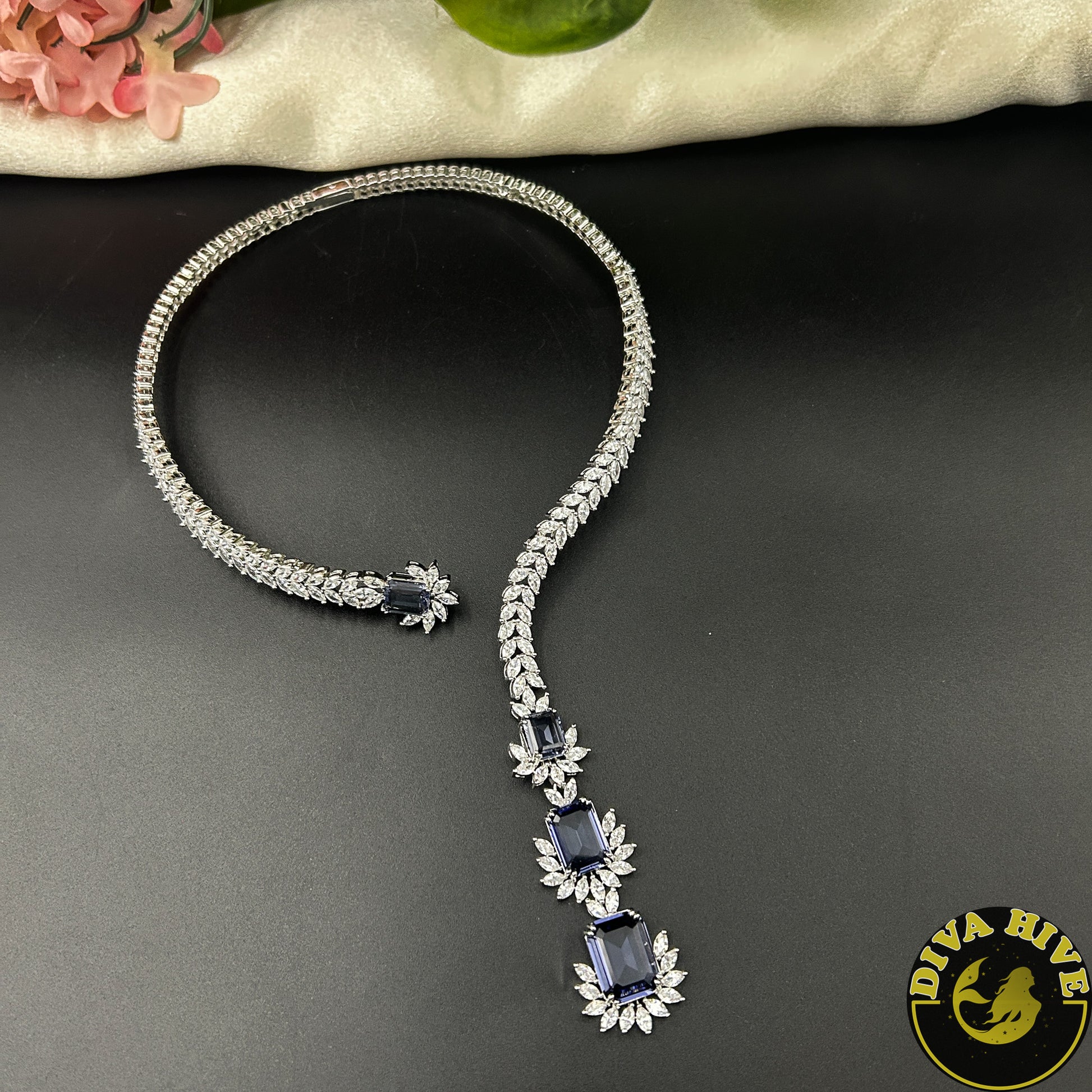 Kaynaat AD/CZ Lion Hasli - Necklace -AD/CZ, Choker, Diva Exclusive, Necklace - Divahive