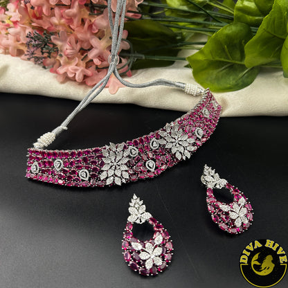 Poshak AD/CZ  Choker