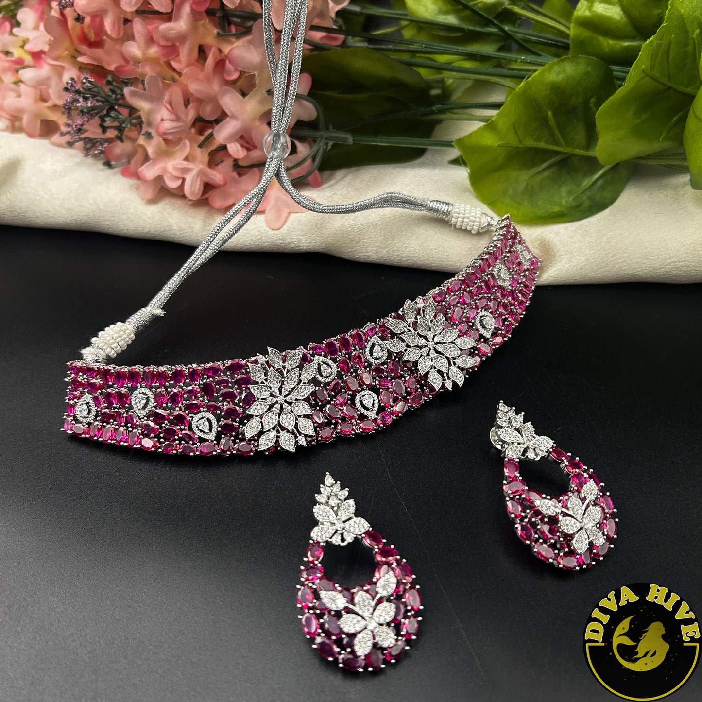 Poshak AD/CZ  Choker