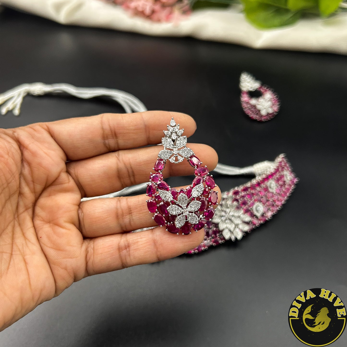 Poshak AD/CZ  Choker