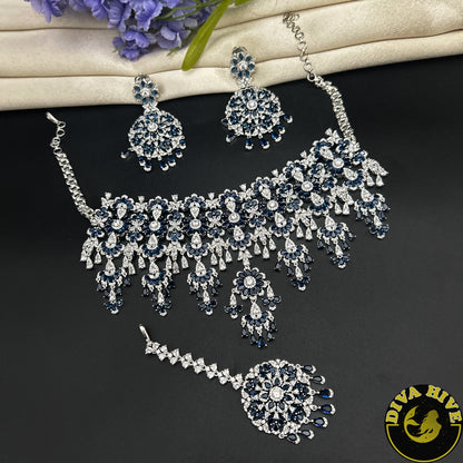Pashmina AD/CZ  Choker