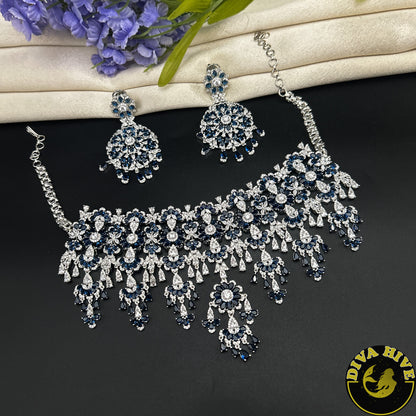 Pashmina AD/CZ  Choker