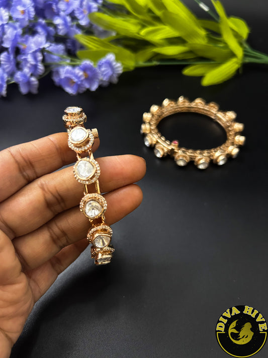 Samaira Bangle - Bangle -Bangle, Bracelet, Diva Exclusive, featured, moissanite - Divahive