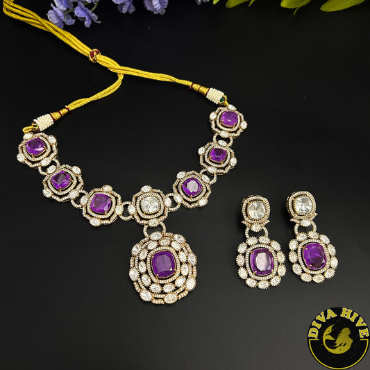 Tamanna Necklace - Earring -925Silver, Diva Exclusive, Earring, featured, Fusion, Silver - Divahive