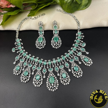 Pashmina AD/CZ  Choker