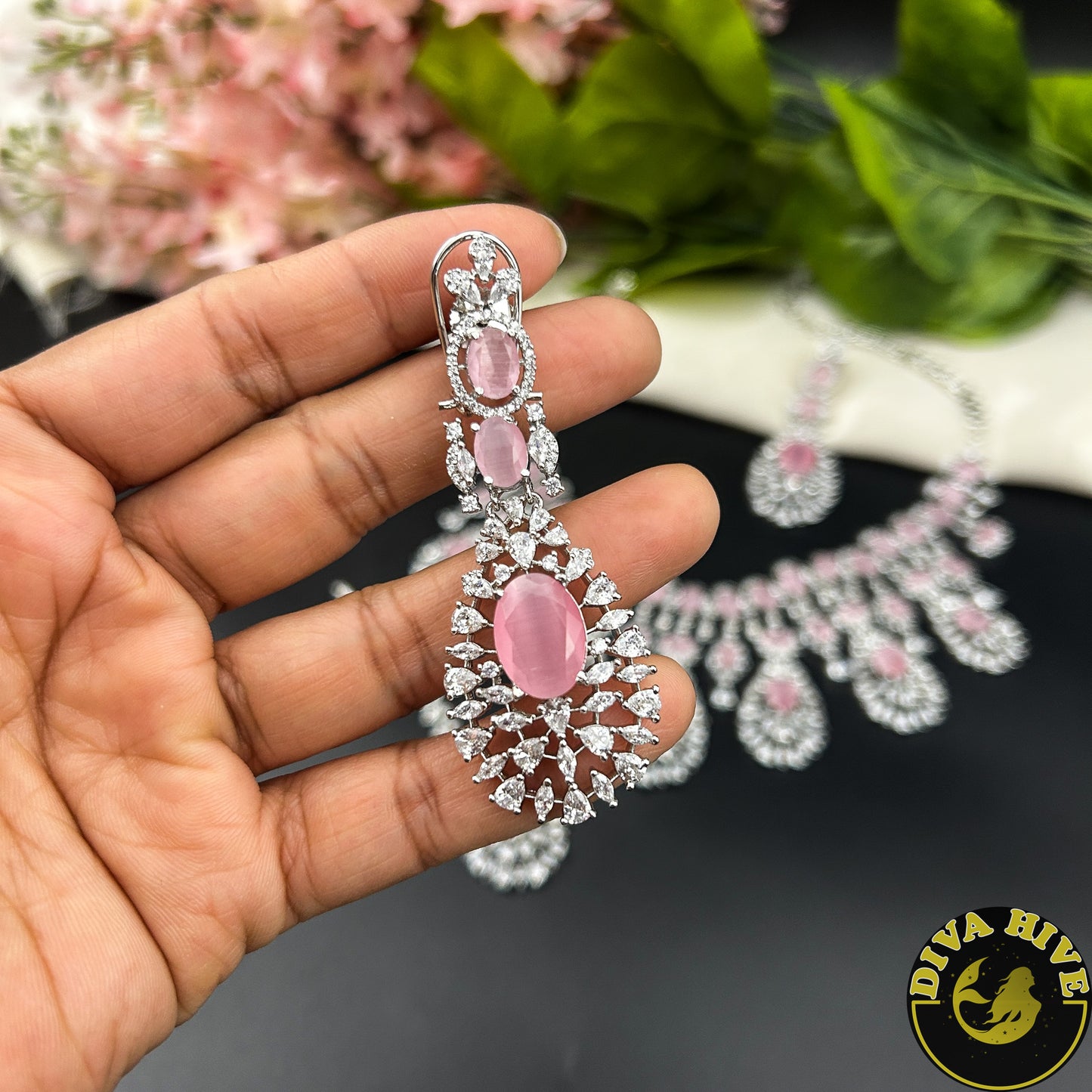 Pashmina AD/CZ  Choker