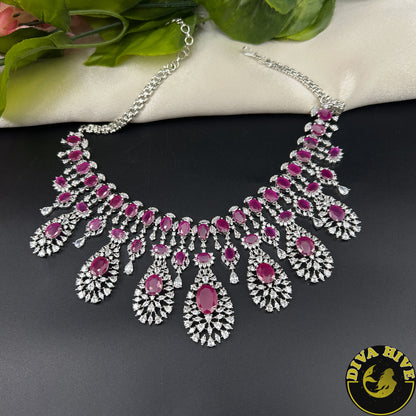 Pashmina AD/CZ  Choker