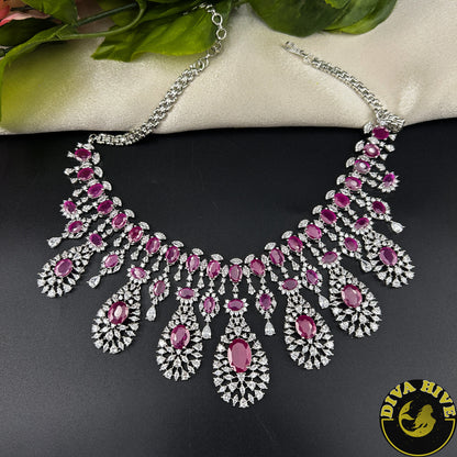 Pashmina AD/CZ  Choker