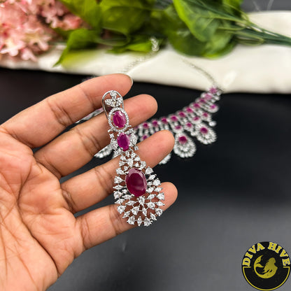 Pashmina AD/CZ  Choker