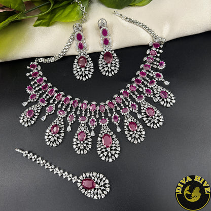 Pashmina AD/CZ  Choker