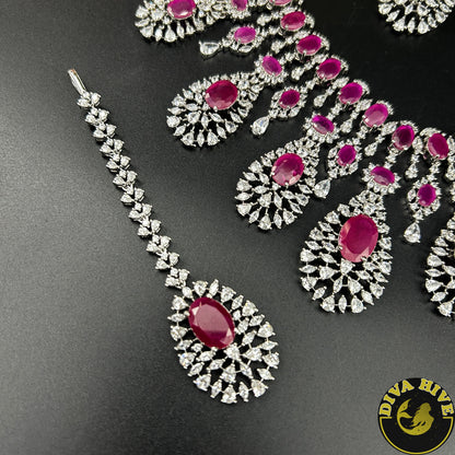 Pashmina AD/CZ  Choker