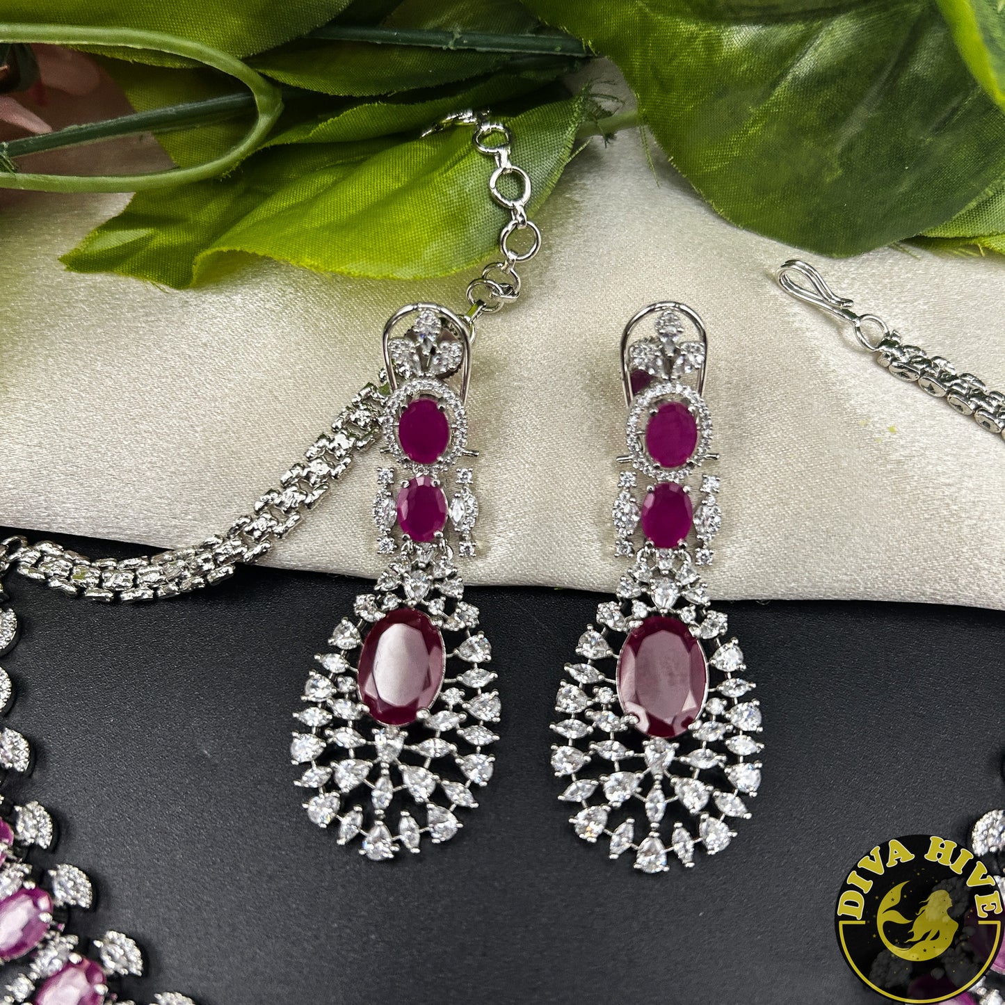 Pashmina AD/CZ  Choker