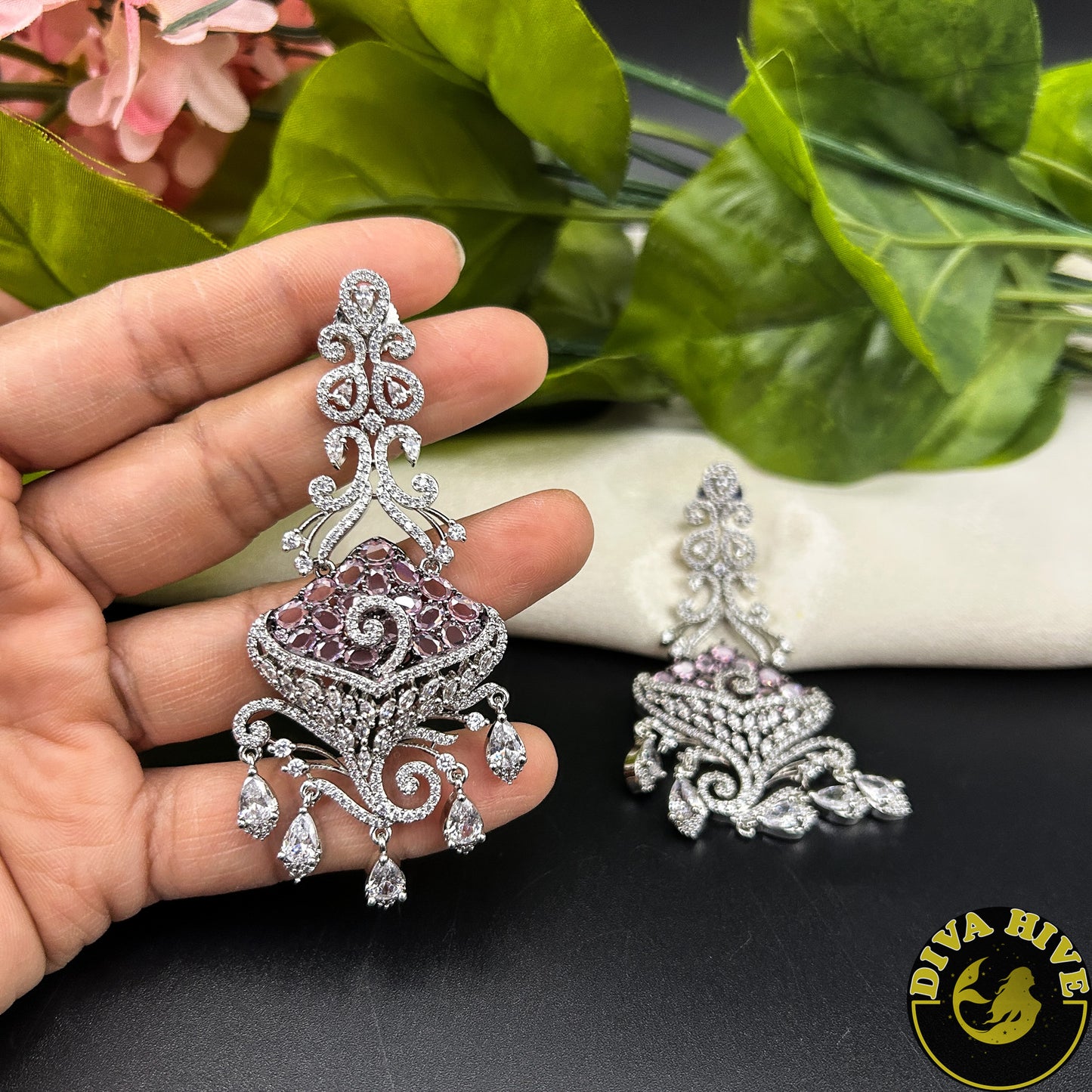 Panaah AD/CZ Earring