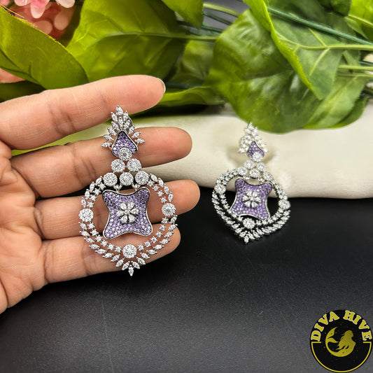 Sneh AD/CZ Statement Earring