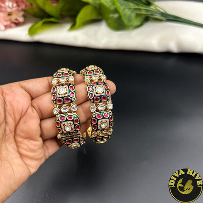 Saanya Premium Kundan Bangle