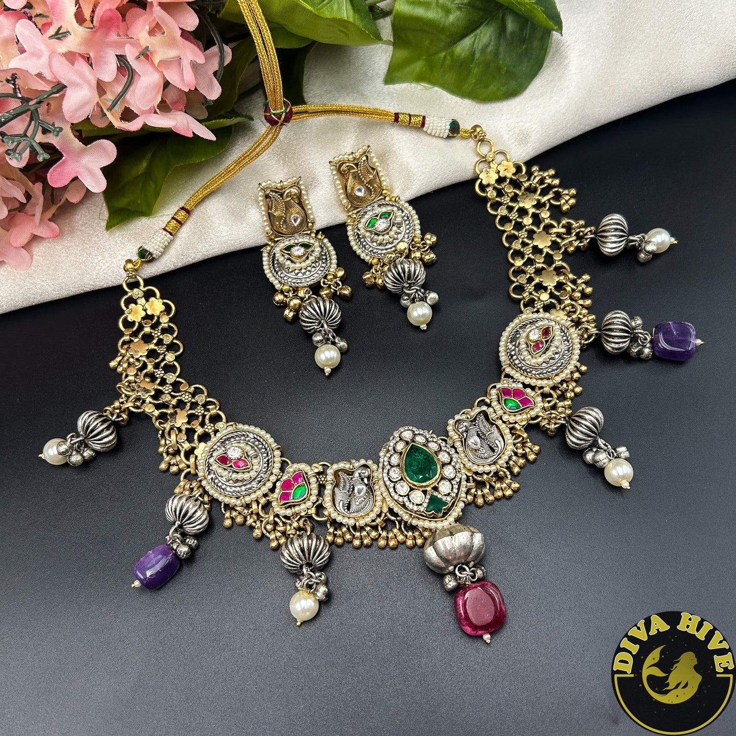 Paakhi Gorgeous Fusion Silver Necklace| Tribal Jewellery (Copy)