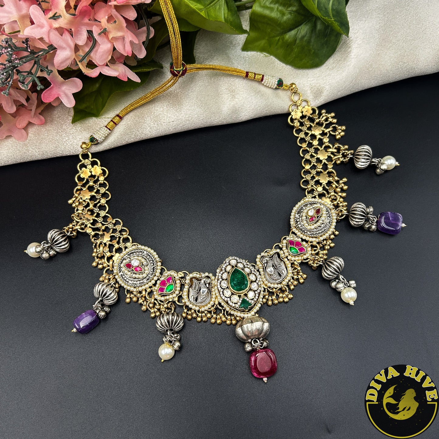 Paakhi Gorgeous Fusion Silver Necklace| Tribal Jewellery (Copy)