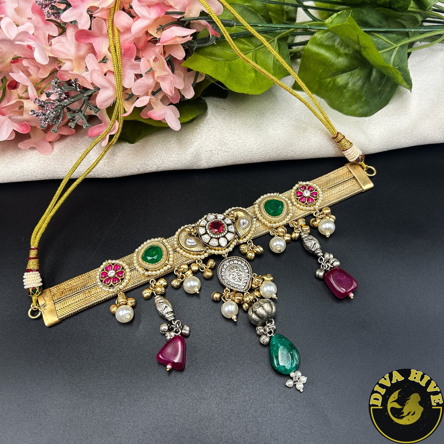 Suhani Gorgeous Fusion Silver Choker | Tribal Jewellery