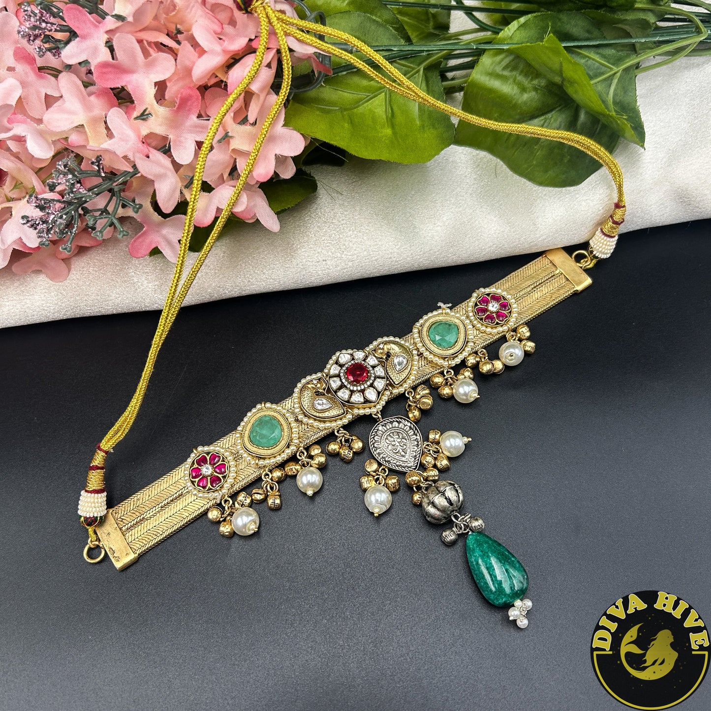 Suhani Gorgeous Fusion Silver Choker | Tribal Jewellery