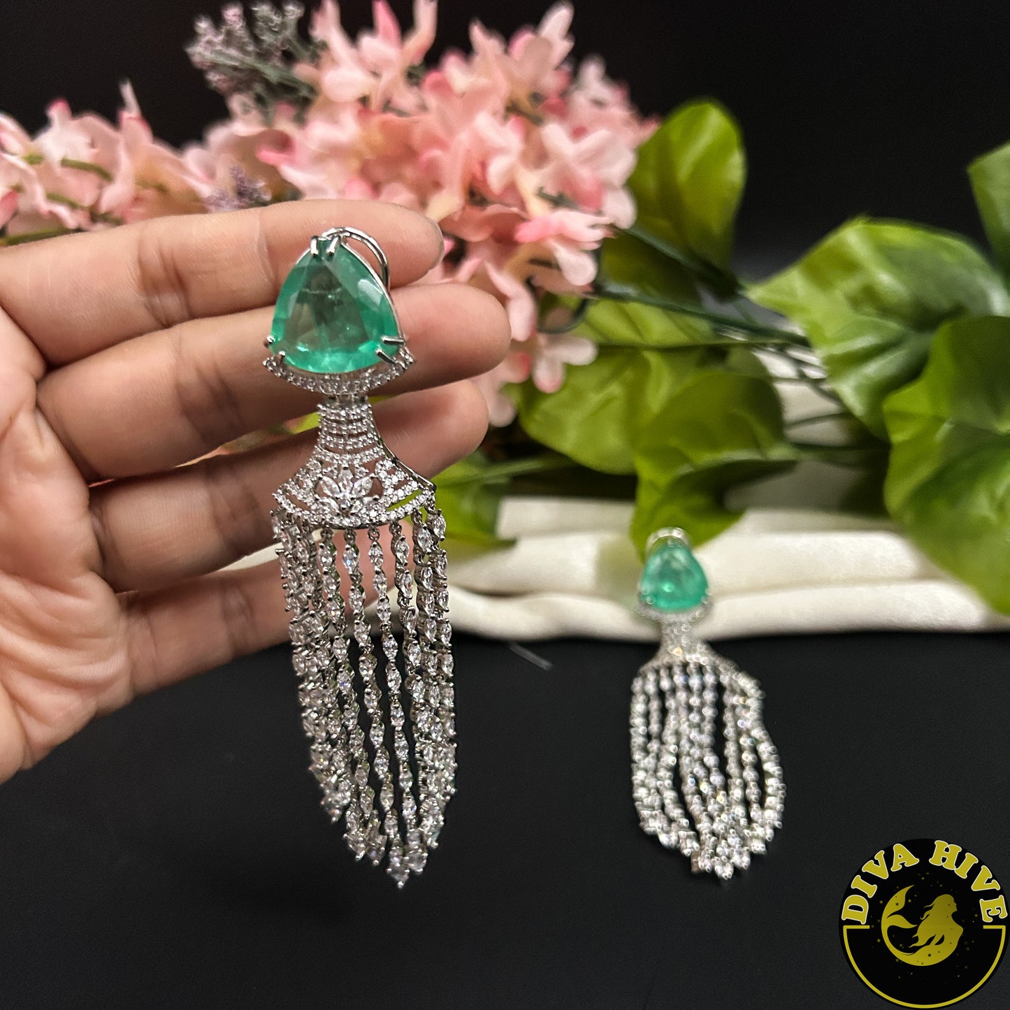 Mohini AD/CZ Statement Earring