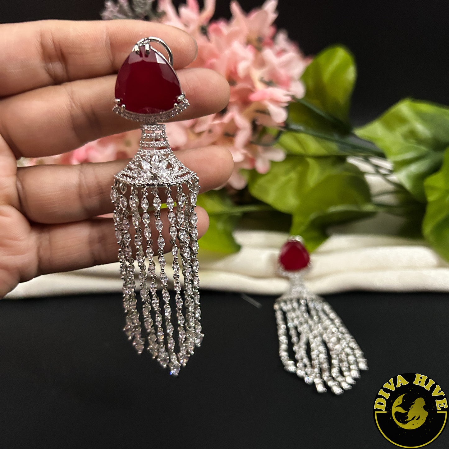 Mohini AD/CZ Statement Earring