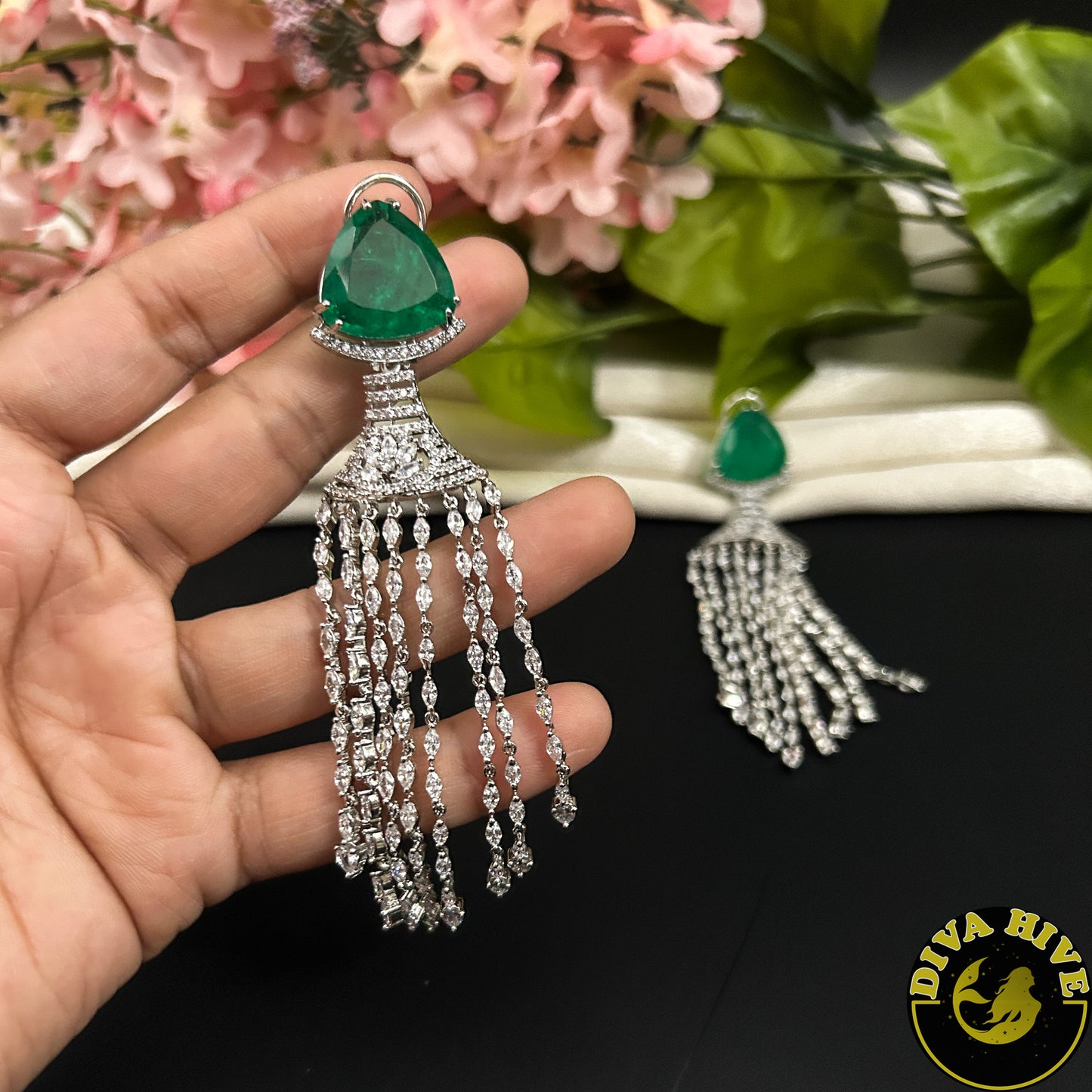 Mohini AD/CZ Statement Earring