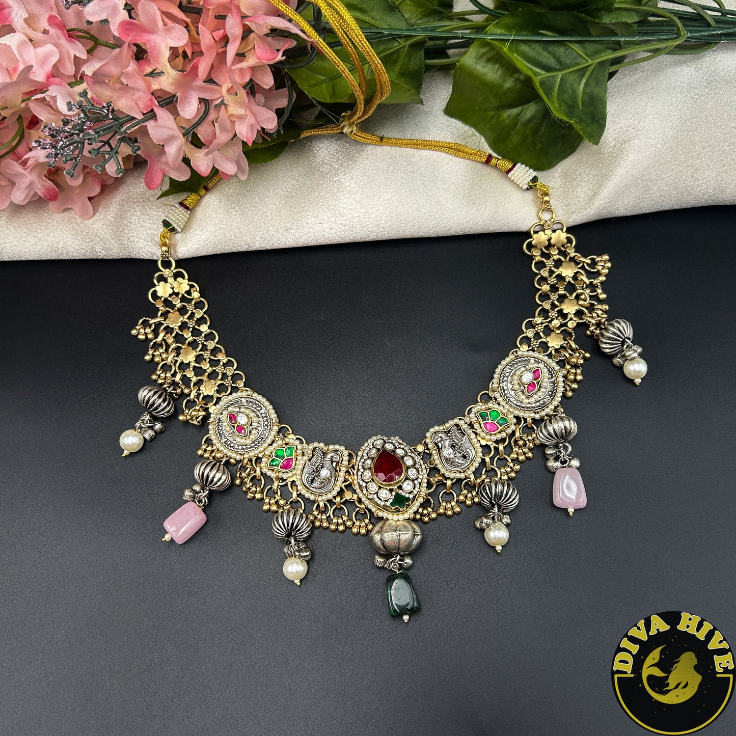 Paakhi Gorgeous Fusion Silver Necklace| Tribal Jewellery (Copy)