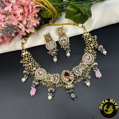 Paakhi Gorgeous Fusion Silver Necklace| Tribal Jewellery (Copy)